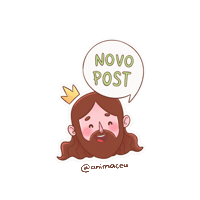Maiilustra jesus animaceu Sticker