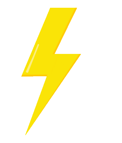 Lightning Bolt Flash Sticker by Mustang Cheer