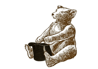 akaidaia bear rabbit little girl magicshow GIF