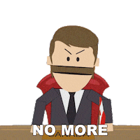 No More Sticker by South Park