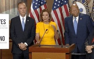 news calm down impeachment nancy pelosi GIF