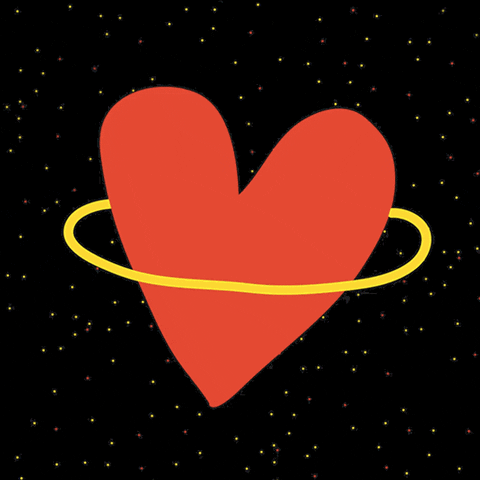sterossetti love heart space stars GIF