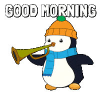 Good Morning Sticker by Pudgy Penguins