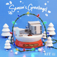 Snow Lights GIF by Rochester Institute of Technology
