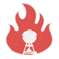 ClubParrillerosWeber grill carbon weber carne asada Sticker