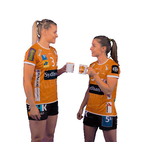 OdenseHaandbold giphyupload orange handball kaffe Sticker