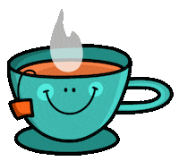 Tea Time Sticker by Andreea Illustration