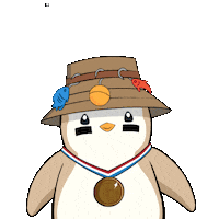 See You Goodbye Sticker by Pudgy Penguins