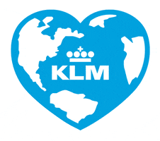 Royal Dutch Airlines Heart GIF by KLM