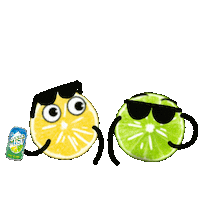 sierramist friends shocked sunglasses lemon Sticker
