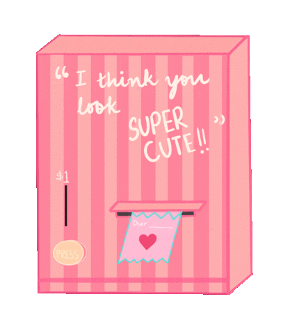 sandpixel love pink i love you in love Sticker