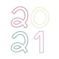 New Year Doodle Sticker