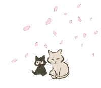 Cat Flower Sticker