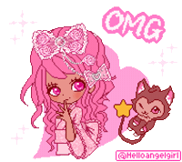 Cute Girl Omg Sticker by helloangelgirl