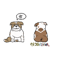 English Bulldog Dog Sticker by makala9_