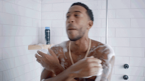 hapostrophe giphyupload shower hyped ludacris GIF