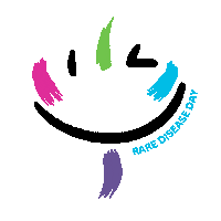 ProudToBeRare rare disease rare disease day face brush stroke Sticker