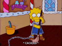 scared lisa simpson GIF