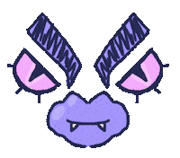 SPELLPOWERGAME games eyes purple evil Sticker