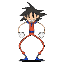 Whiledwin cartoon goku dragon ball whiledwin Sticker