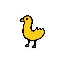 Chicken Duck Sticker by Heather Roberts