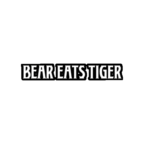 BearEatsTiger beer bear esports tiger Sticker