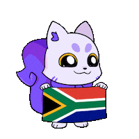 South Africa Flag Sticker by Lucky Kat Studios