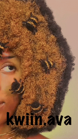 KwiinAva cosplay bees afro black girl GIF