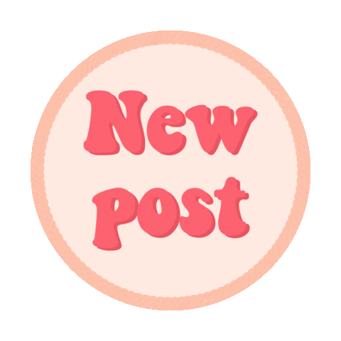 New Post Circle Sticker