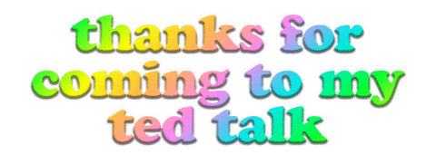 Ted Talk Thank You Sticker by Joe Brown