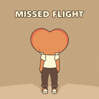 Missed Flight GIF by LT3 Creations