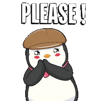 Come On Please Sticker by Pudgy Penguins