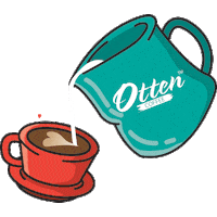 espresso latte Sticker by Otten Coffee