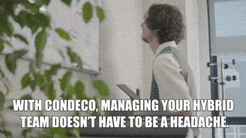 Condeco headache head bang head banging flexible working GIF
