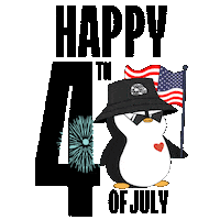Independence Day Penguin Sticker by Pudgy Penguins