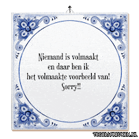 Sorry Relax Sticker by Tegelspreuken.nl
