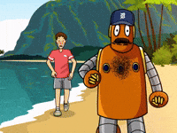 Beach Running GIF by BrainPOP