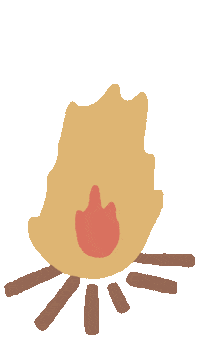 Illustration Fire Sticker