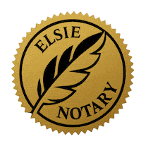 Notary Public Notarize Sticker by Elsie Notary