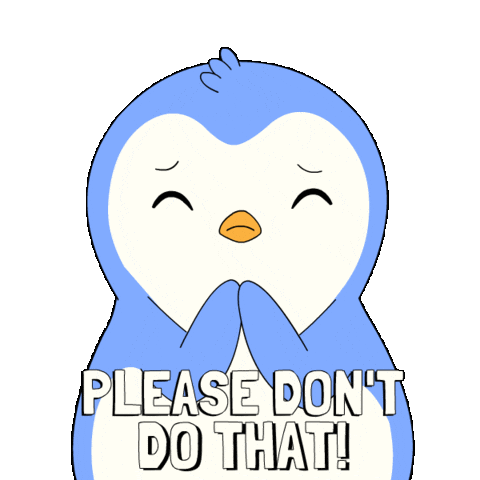 Penguin Do Not Sticker by Pudgy Penguins
