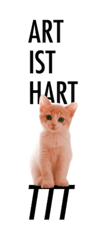 cat art GIF by Miriam Ganser