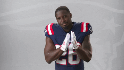 Sony Michel Applause GIF by New England Patriots