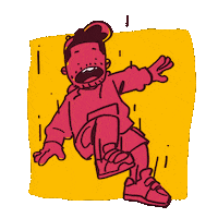 Happy Free Fall Sticker