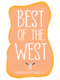 WanderlustSkulls western buffalo wanderlust skulls Sticker