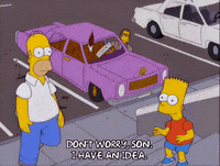 homer simpson steps GIF