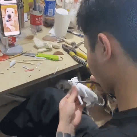 wackelkopf giphyupload bobblehead wackelkopf GIF