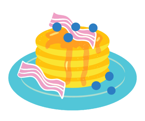 Pancake Day Eating Sticker by Pinch of Nom