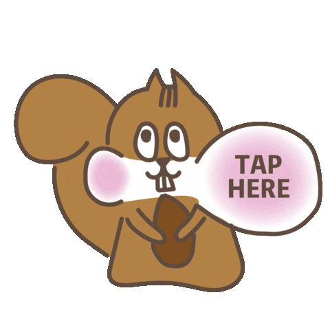 Tap Squirrel Sticker by NOOKS FOODS