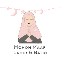 Mohon Maaf Lahir Sticker by Mukena Tazbiya