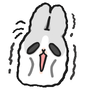 Tired Bunny Sticker by YUKIJI